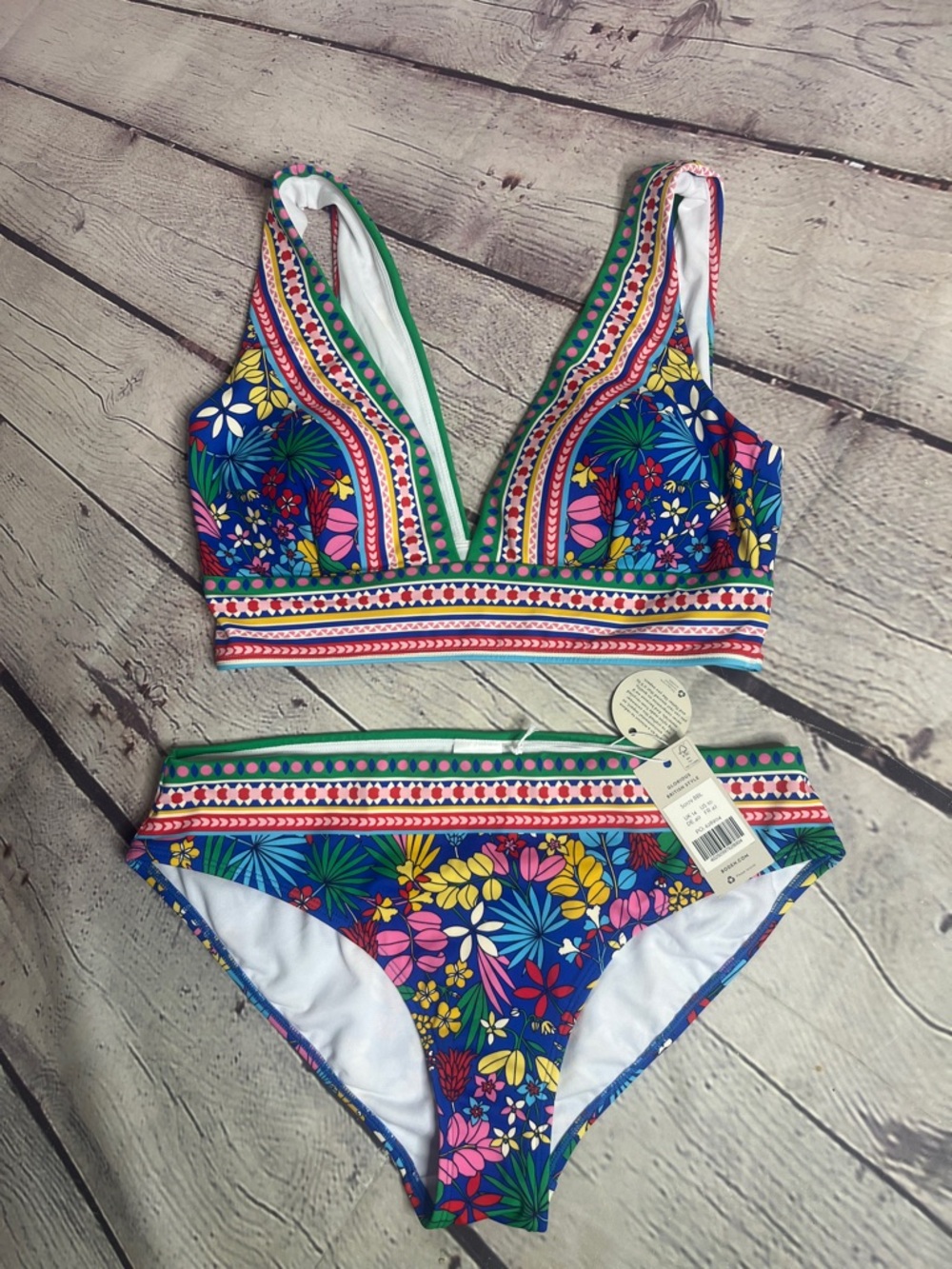 NWT Boden Porto Bikini in Jungle Flower
